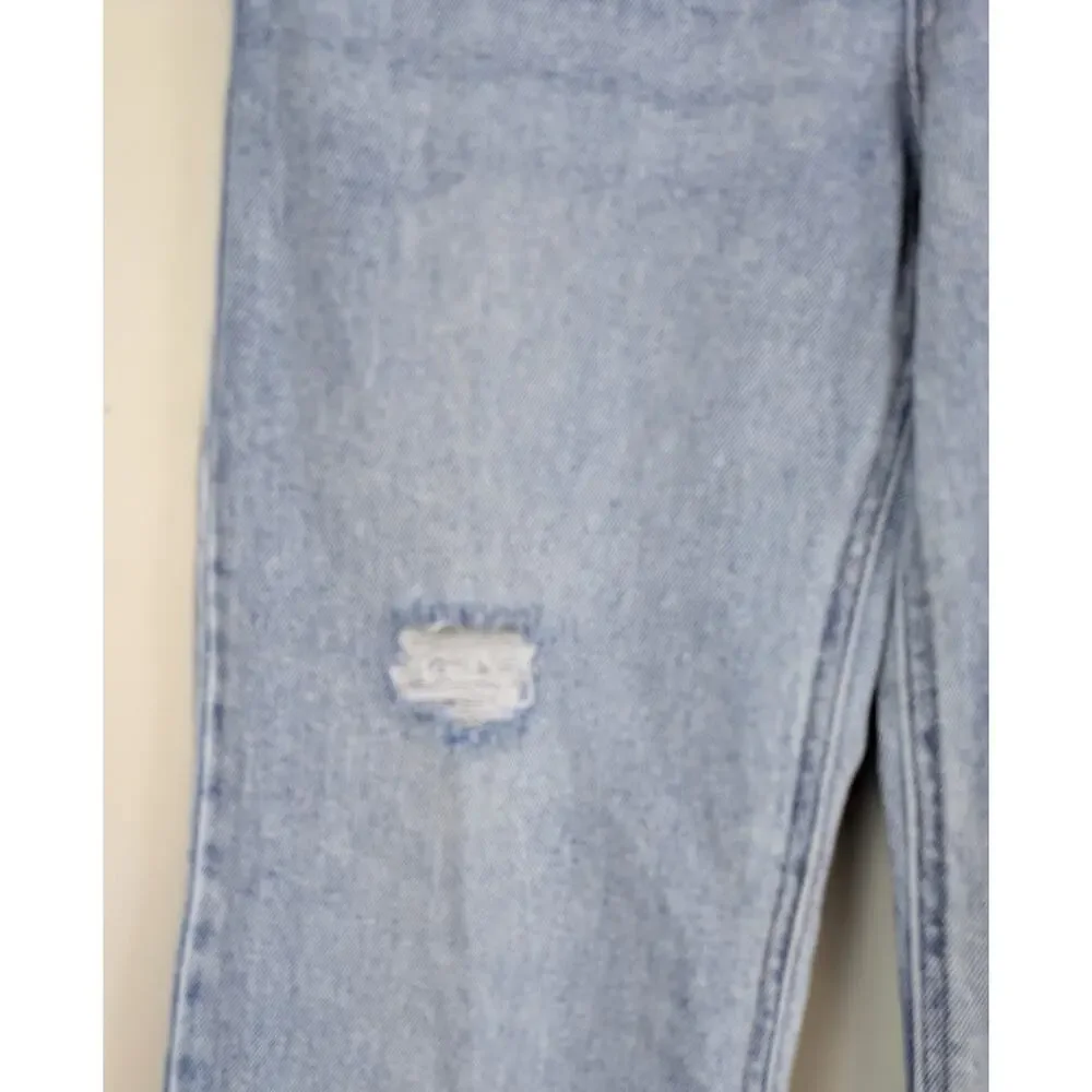 Art Class Girls Baggy Jeans 12 Light Wash Distressed Denim Adjustable Waist NEW